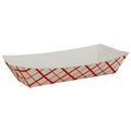 Southern Champion Red Check Hot Dog Trays, 0, 1000PK 07091  CPC